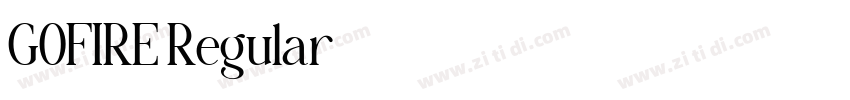 GOFIRE Regular字体转换
